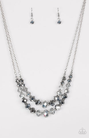 Strikingly Spellbinding- Silver Necklace