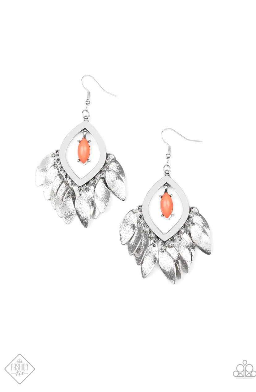 Sunset Soul- Orange Earrings