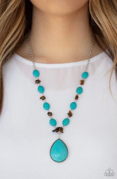 Desert Diva- Blue Necklace