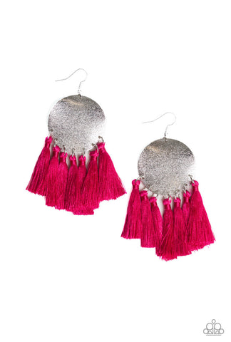 Tassel Tribute- Pink Earrings