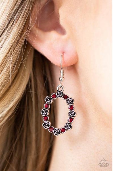 Rosy Royal- Red Earrings