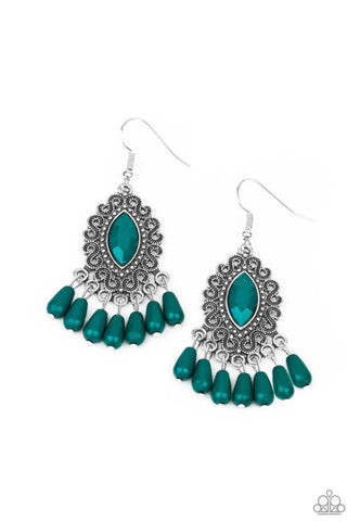 Private Villa- Green Earrings