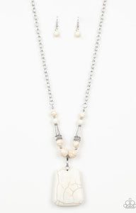 Sandstone Oasis- White Necklace