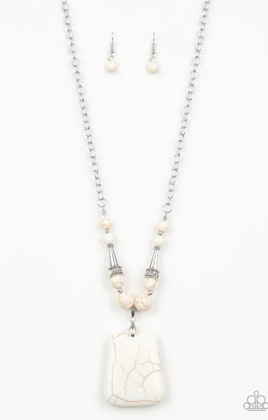 Sandstone Oasis- White Necklace