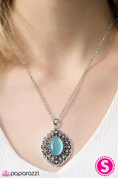 Heart of Glace- Blue Necklace