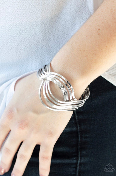 Curvaceous Curves- Silver Bracelet