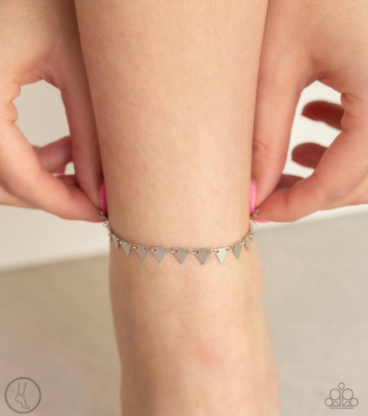 Sand Shark- Silver Anklet