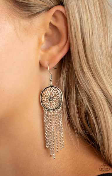 Blissfully Botanical- Silver Earrings