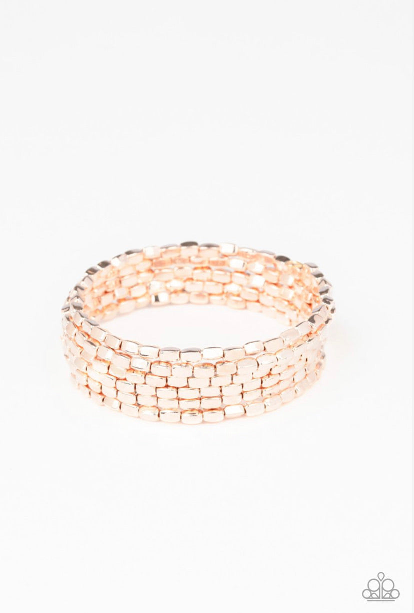 Stunningly Stacked- Rose Gold Bracelet