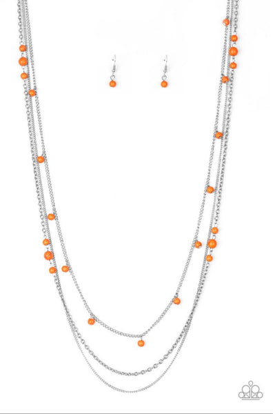 Laying The Groundwork- Orange Necklace