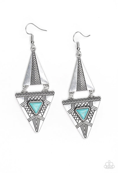 El Paso Edge- Blue Earrings