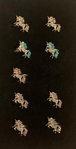 SS Unicorn Ring- Rhinestones