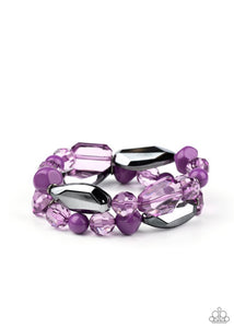 Rockin’ Rock Candy- Purple Bracelet #3012