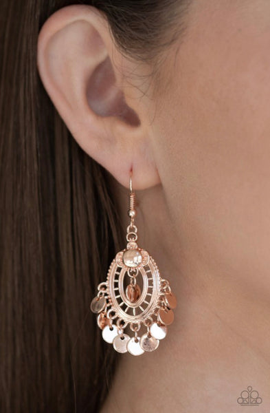 Chime Chic- Rose Gold Earrings