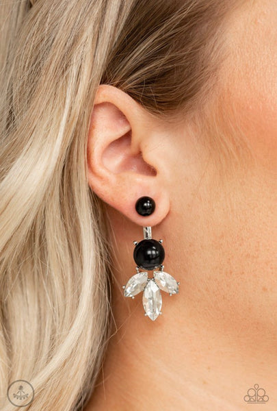 Black Elite- Black Post Earrings