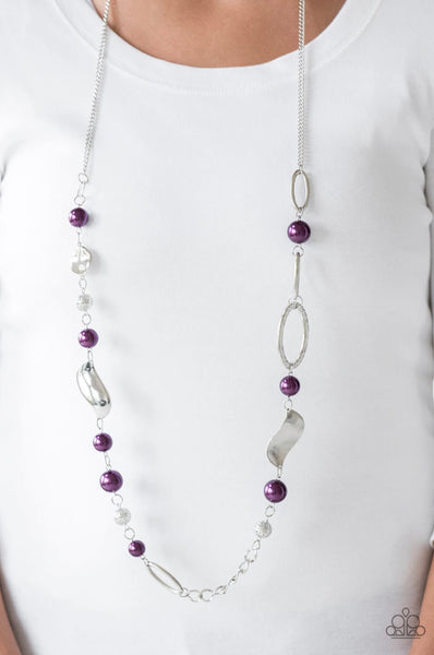 All About Me- Purple Necklace