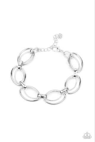 Simplistic Shimmer- Silver Bracelet