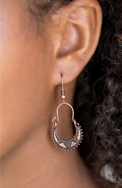 Industrially Indigenous- Copper Earrings