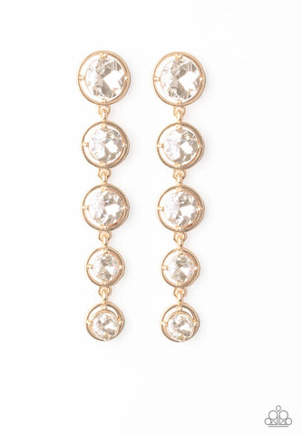 Drippin’ In Starlight- Gold Post Earrings