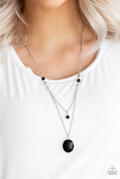 Time To Hit The Roam- Black Necklace
