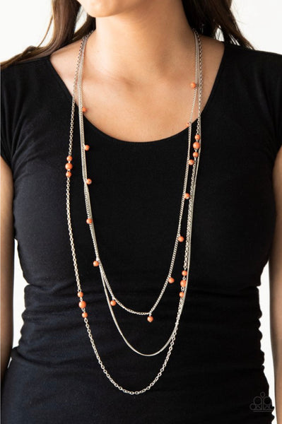 Laying The Groundwork- Orange Necklace