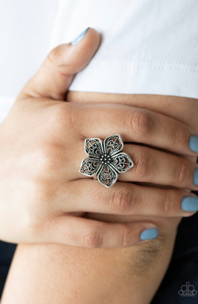 Full Bloom Fancy- Silver Ring