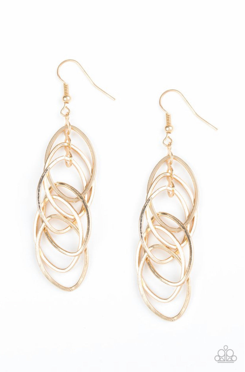 Tangle Tango- Gold Earrings