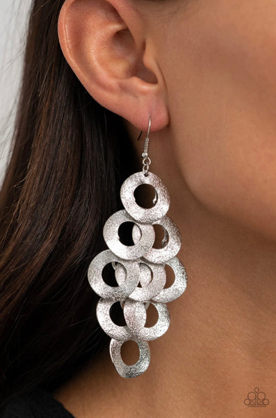 Scattered Shimmer- Silver Earrings