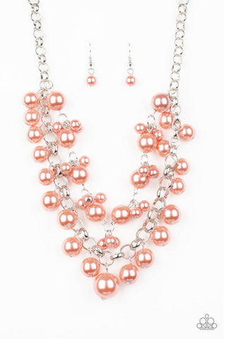 Ballroom Service- Orange Necklace