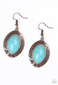 Aztec Horizons- Copper Earrings