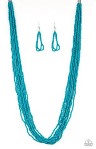 Congo Colada- Blue Necklace