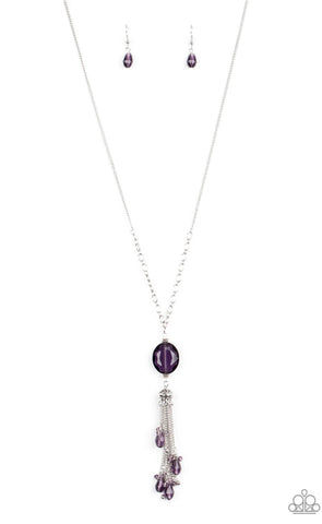 Fringe Flavor- Purple Necklace