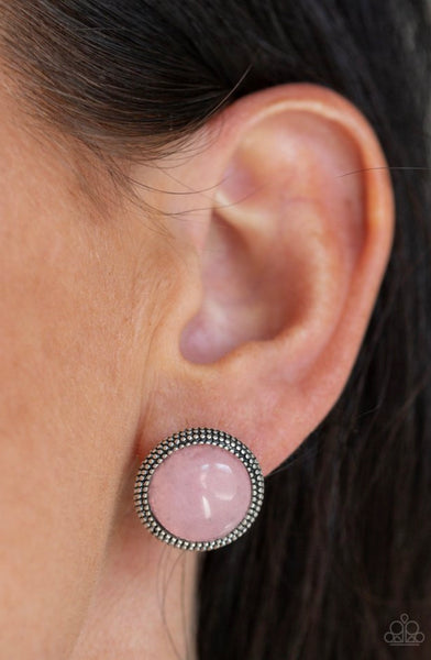 Desert Dew- Pink Post Earrings