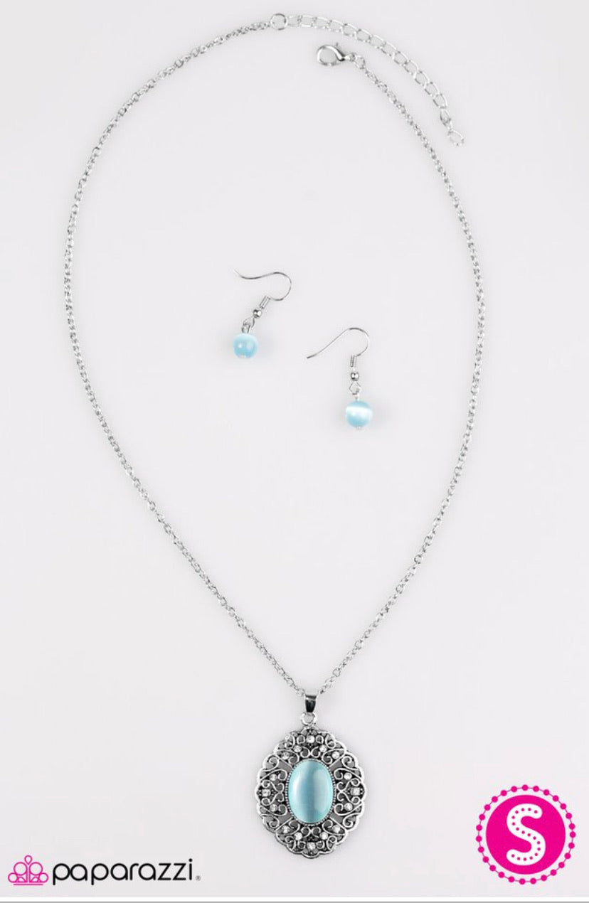 Heart of Glace- Blue Necklace