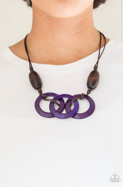 Bahama Drama- Purple Necklace