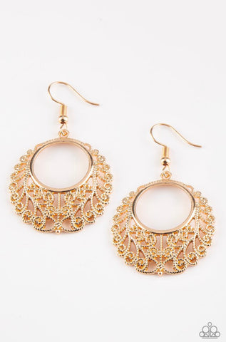 Grapevine Glamorous- Gold Earrings