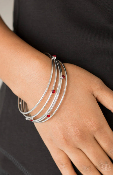 Delicate Decadence- Red Bracelet