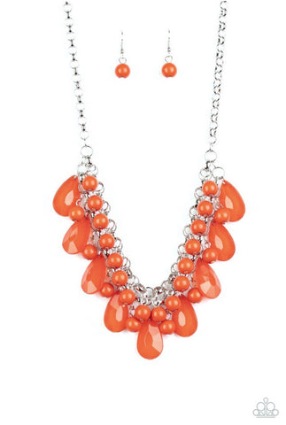 Endlessly Effervescence- Orange Necklace