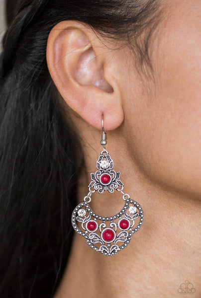 Garden State Glow- Red Earrings