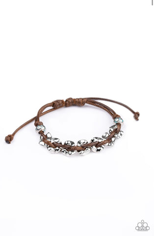 Ride The Rails- Brown Urban Bracelet