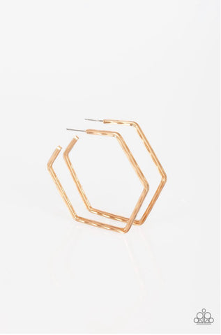 Metro Metric- Gold Hoop Earrings