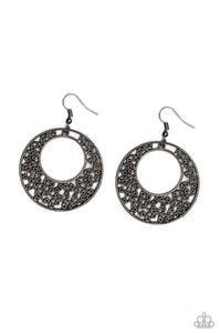 Wistfully Winchester- Black Earrings