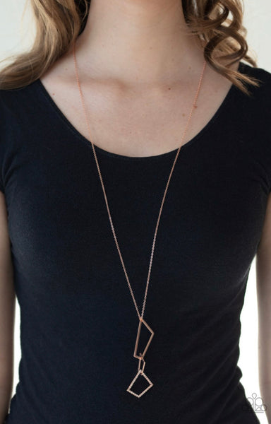 Shapely Silhouettes- Copper Necklace