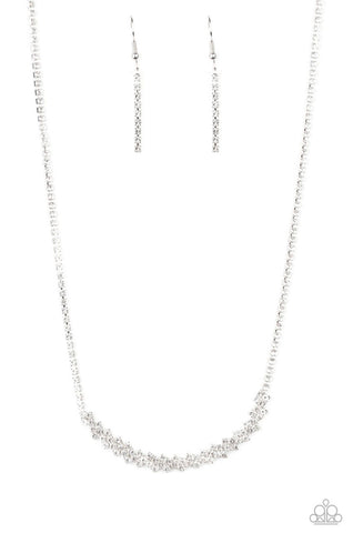 Glamour Glow- White Necklace