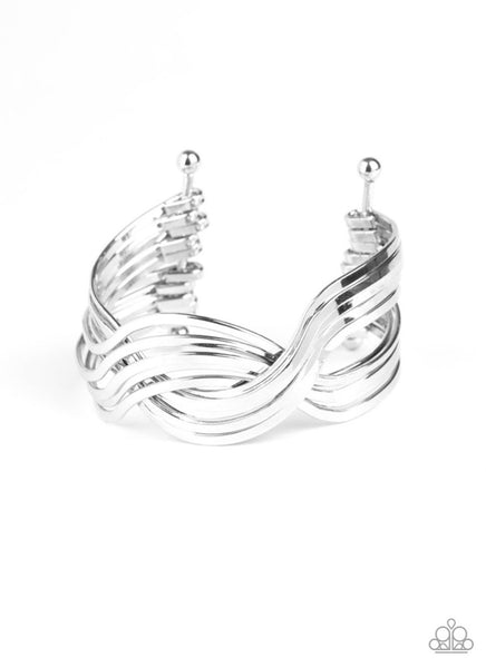 Curvaceous Curves- Silver Bracelet