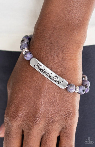 Keep The Trust- Purple Bracelet