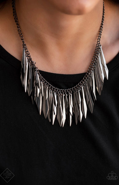 The Thrill-Seeker- Black Necklace