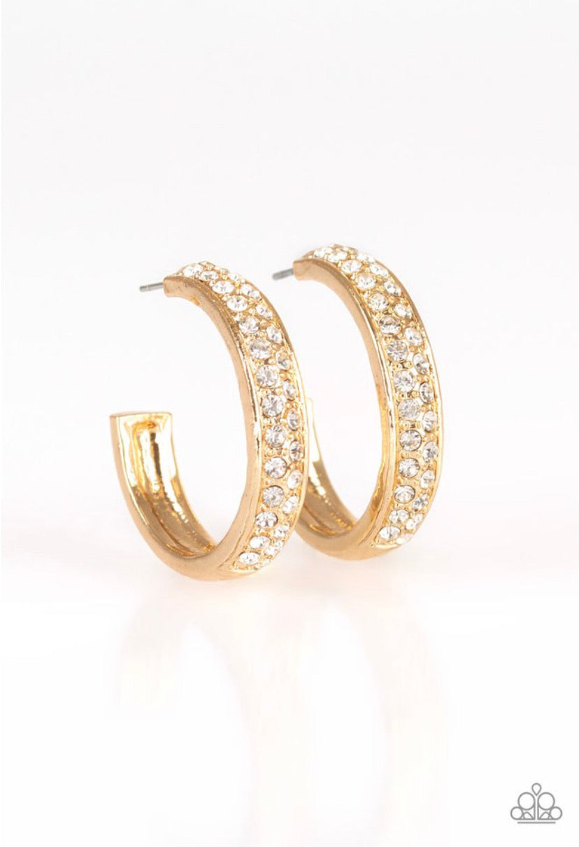 Cash Flow- Gold Hoop Earrings