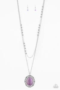 Endlessly Enchanted- Purple Necklace