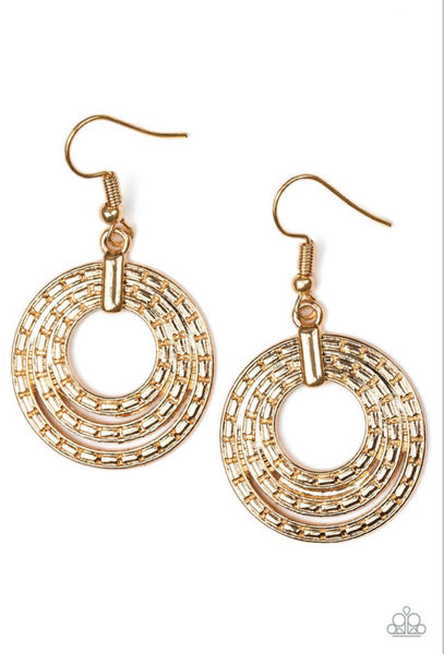 Open Plains- Gold Earrings